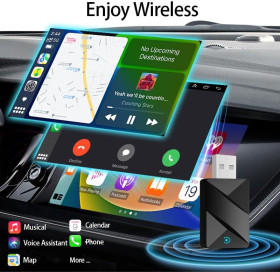 Інше Другое ^/--/^ Бездротовий адаптер 2-в-1 для CarPlay та Android Auto *81095 - фото фото фото