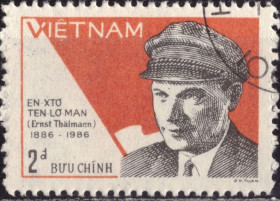 В'єтнам Вьетнам ^/--/^ Вьетнам. 100-летие со дня рождения Эрнста Тельмана  (серия) 1986 г. ^_^^^ В'єтнам. 100-річчя від дня народження Ернста Тельмана (серія) 1986 - фото фото фото