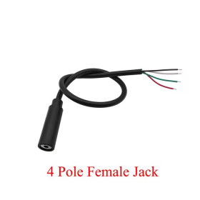 Кабелі, адаптери Кабели, адаптеры ^/--/^ Роз&amp;apos;єм PIGTAIL Audio micro Jack 2.5 /--/ mm-F-4 /--/ P гніздо з кабелем  (TRS /--/ 25-4 /--/ P-F-pigtail Black) ^_^^^ Разъем PIGTAIL Audio micro Jack 2.5 /--/ mm-F-4 /--/ P гнездо с кабелем (TRS /--/ 25-4 /--/ P-F-pigtail Black) - фото фото фото