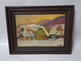 Картини, Гравюри, Живопис та Графіка Картины, Гравюры, Живопись и Графика ^/--/^ Закарпатська школа живопису Василь Чурей &amp;quot;Закарпатське горне село&amp;quot;, 1994 /--/ р. ^_^^^ Закарпатская школа живописи Василий Чурей &amp;quot;Закарпатское горное село &amp;quot;, 1994 /--/ г. - фото фото фото