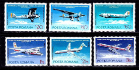 Транспорт Транспорт ^/--/^ Авиация . Румыния 1976 г  MNH - ^_^^^ Румунія 1976 MNH - фото фото фото