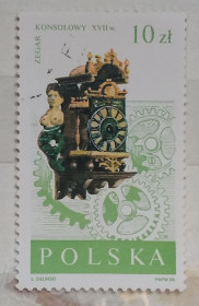 Польща Польша ^/--/^ Польша 1988 г - Старинные часы ^_^^^ 1988 — Старовинний годинник - фото фото фото