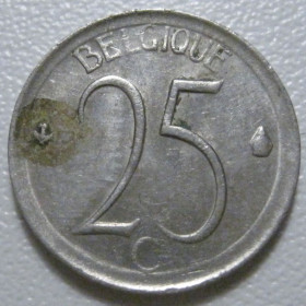 Бельгія Бельгия ^/--/^ Бельгія 25 сантимів 1970 року Belgique 42336 ^_^^^ Бельгия 25 сантимов 1970 года Belgique 42336 - фото фото фото
