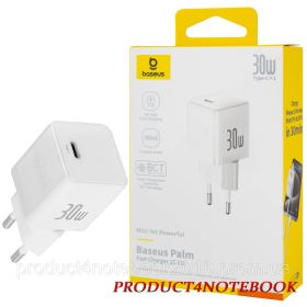 Зарядні пристрої Зарядные устройства ^/--/^ Зарядное устройство Baseus Palm Fast Charger 1 /--/ C 30 /--/ W EU Moon White (P /--/ 10111605213-00) ^_^^^ Зарядний пристрій Baseus Palm Fast Charger 1 /--/ C 30 /--/ W EU Moon White (P /--/ 10111605213-00) - фото фото фото