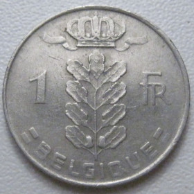 Бельгія Бельгия ^/--/^ Бельгія 1 франк 1975 року Belgique 42673 ^_^^^ Бельгия 1 франк 1975 года Belgique 42673 - фото фото фото