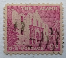 Північна Америка Северная Америка ^/--/^ США 1954 Аламо, гашеная ^_^^^ США 1954 Аламо, гашена - фото фото фото