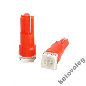 Діодні Диодные ^/--/^ АВТО LED 0,5 /--/ W лампа T /--/ 5 1-smd-5050 красный 2-шт ^_^^^ АВТО LED 0,5 /--/ W лампа T /--/ 5 1-smd-5050 червоний 2-шт - фото фото фото