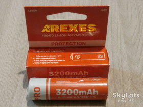 Акумулятори Аккумуляторы ^/--/^ Акумулятор Arexes 18650 3.7 /--/ v 3200 /--/ mah з захистом ^_^^^ Аккумулятор Arexes 18650 3.7 /--/ v 3200 /--/ mah с защитой - фото фото фото