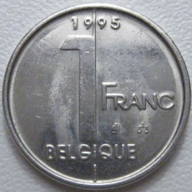 Бельгія Бельгия ^/--/^ Бельгія 1 франк 1995 року Belgique 42810 ^_^^^ Бельгия 1 франк 1995 года Belgique 42810 - фото фото фото