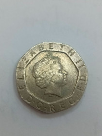 Єлизавета II (після ) Елизавета II (после ) ^/--/^ Монета 20 пенсів, 2003 рік, Великобританія ^_^^^ Монета 20 пенсов, 2003 год, Великобритания - фото фото фото