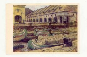 СРСР СССР ^/--/^ СССР 1980 открытка Живопись Лансере ^_^^^ СРСР 1980 листівка Живопис Лансере - фото фото фото