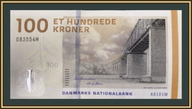 Інші країни Другие страны ^/--/^ Дания 100 крон 2010 P-66  (66 /--/ b.3) UNC ^_^^^ Данія 100 крон 2010 P-66 (66 /--/ b.3) UNC - фото фото фото