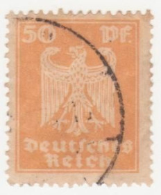 Веймарська республіка Веймарская республика ^/--/^ Германия  ( Рейх) 1924 г. №  359 гашеная ^_^^^ Німеччина (Рейх) 1924 р. No 359 гашена - фото фото фото