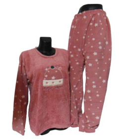 Піжами Пижамы ^/--/^ Женская пижама флис и махра Isilay 406 3 /--/ XL пудра ^_^^^ Жіноча піжама фліс і махра Isilay 406 3 /--/ XL пудра - фото фото фото