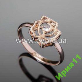 Кільця Кольца ^/--/^ бижутерия НОВАЯ кольцо 18 размер роза Сваровски ^_^^^ біжутерія НОВА кільце 18 розмір троянда Сваровські - фото фото фото