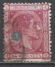 Іспанія Испания ^/--/^ Испания 1875 король Альфонс XII 1 /--/ м.гаш.аннуляцией ^_^^^ Іспанія 1875 король Альфонс XII 1 /--/ м.гаш.аннуляцією - фото фото фото