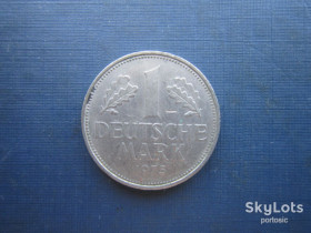 НДР, ФРН ГДР, ФРГ ^/--/^ Монета 1 марка Німеччина ФРН 1975 F ^_^^^ Монета 1 марка Германия ФРГ 1975 F - фото фото фото