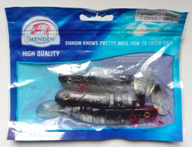 Воблери, принади Воблеры, приманки ^/--/^ Силиконовые приманки Shindin Fasion Fish  (3 штуки)  (новые) ^_^^^ Силіконові приманки Shindin Fasion Fish (3 штуки) - фото фото фото
