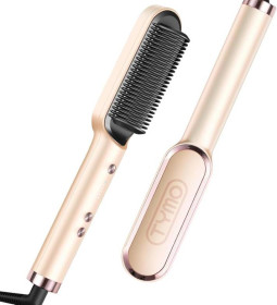Фени Фены ^/--/^ Выпрямитель для волос TYMO Ring Hair Straightener Brush  утюг для выпрямления волос со встроенной ра ^_^^^ Випрямляч для волосся TYMO Ring Hair Straightener Brush праску для випрямлення волосся з вбудованою ра - фото фото фото