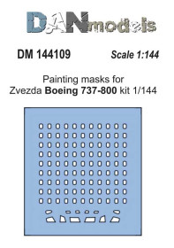 Інші Другие ^/--/^ Danmodel 144109 -маска для модели самолета &amp;quot;Боинг 737-800&amp;quot;   (Звезда 7019) 1/144 ^_^^^ Danmodel 144109 - маска для моделі літака &amp;quot; Боїнг 737-800 &amp;quot; (Зірка 7019) 1/144 - фото фото фото