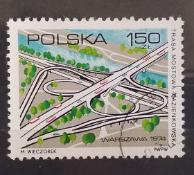 Польща Польша ^/--/^ Польша 1974 г - Лазенковский мост ^_^^^ Польща 1974 — Лазенківський міст - фото фото фото