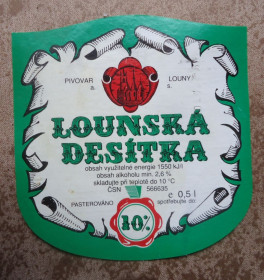 Етикетки Этикетки ^/--/^ Пивные этикетки    Lounska Desitka  Чехия ^_^^^ Пивні етикетки Lounska Desitka Чехія - фото фото фото