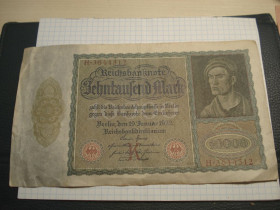 Німеччина Германия ^/--/^ 10000 /--/ марк 1922 Німеччина ^_^^^ 10000 /--/ марк 1922 Германия - фото фото фото