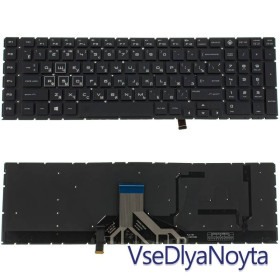 Клавіатури Клавиатуры ^/--/^ Клавиатура для ноутбука HP (Omen: 17-CB series ) rus, black, без фрейма, подсветка клавиш (RGB) ^_^^^ Клавіатура для ноутбука HP (Omen: 17-CB series) rus, black, без фрейму, підсвічування клавіш (RGB) - фото фото фото