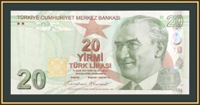 Туреччина Турция ^/--/^ Турция 20 лир 2009  (2024) P-224  (224 /--/ g) UNC ^_^^^ Туреччина 20 лір 2009 (2024) P-224 (224 /--/ g) UNC - фото фото фото