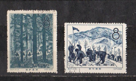 Китай Китай ^/--/^ Лісове господарство = 1958 р. = КИТАЙ = гаш. ^_^^^ Лесное хозяйство = 1958 г. = Китай = гаш. - фото фото фото