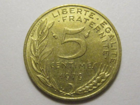 Франція Франция ^/--/^ Франция 5 сантимов 1979 года 3 /--/ П /--/ 914 ^_^^^ Франція 5 сантимів 1979 3 /--/ П /--/ 914 - фото фото фото