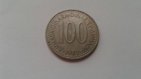 Інше Другое ^/--/^ Югославия. 100 динар. 1987. ^_^^^ Югославія. 100 динар. 1987. - фото фото фото