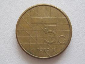 Нідерланди Нидерланды ^/--/^ Нидерланды 5 гульденов 1989 года 23377 ^_^^^ Нідерланди 5 гульденів 1989 23377 - фото фото фото