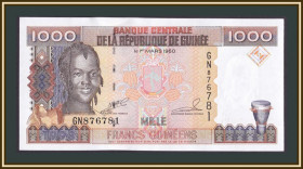 Інші країни Другие страны ^/--/^ Гвинея 1000 франков 1998 P-37 UNC ^_^^^ Гвінея 1000 франків 1998 P-37 UNC - фото фото фото