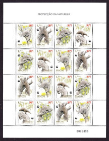 Фауна Фауна ^/--/^ Фауна . Макао 1995 г MNH - к/б - - WWF ^_^^^ Фауна . Макао 1995 р MNH - к/б - - WWF - фото фото фото