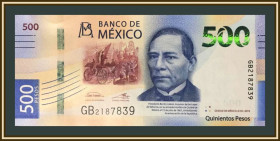 Мексика Мексика ^/--/^ Мексика 500 песо 2019 P-132  (132 /--/ a.29) UNC ^_^^^ Мексика 500 песо 2019 P-132 (132 /--/ a.29) UNC - фото фото фото