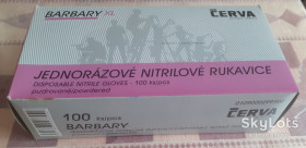 Рукавички, рукавиці Перчатки, рукавицы ^/--/^ Нітрилові перчатки Cerva Barbary XL 100 шт. ^_^^^ Нитриловые перчатки Cerva Barbary XL 100 шт. - фото фото фото