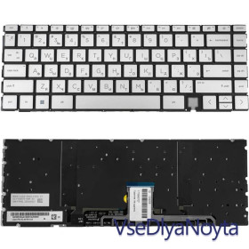 Клавіатури Клавиатуры ^/--/^ Клавиатура для ноутбука HP (14-EA) rus, silver, без фрейма, подсветка клавиш ^_^^^ Клавіатура для ноутбука HP (14-EA) rus, silver, без фрейму, підсвічування клавіш - фото фото фото