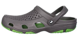 В'єтнамки Вьетнамки ^/--/^ Размеры 42, 43, 44  Кроксы сабо crocs клоги босоножки из пены (ЭВА), серые салатовая середина, полно ^_^^^ Розміри 41, 42, 43, 44, 45 Крокси сабо crocs клоги босоніжки з піни (ЕВА), сірі салатова середин - фото фото фото
