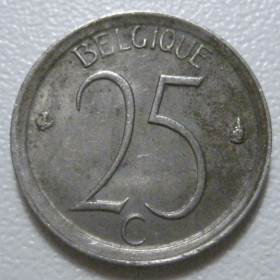 Бельгія Бельгия ^/--/^ Бельгія 25 сантимів 1972 року Belgique 42359 ^_^^^ Бельгия 25 сантимов 1972 года Belgique 42359 - фото фото фото