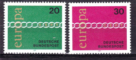 НДР, ФРН ГДР, ФРГ ^/--/^ Германия   1971 г  MNH - EUROPA CEPT- ^_^^^ Німеччина 1971 MNH - EUROPA CEPT- - фото фото фото