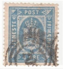 Скандинавія Скандинавия ^/--/^ Дания 1875  г..№ 5 А гашеная ^_^^^ Данія 1875 р. No 5 А гашена - фото фото фото