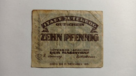 Інше Другое ^/--/^ Німеччина. Нотгельд. 10 пфенігів. 1920. ^_^^^ Германия. Нотгельд. 10 пфеннигов. 1920. - фото фото фото