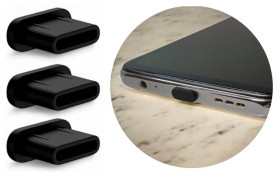 Навушники Наушники ^/--/^ Заглушка USB Type-C захисна силіконова кришка від пилу вологи бруду для телефонів гаджетів чорна 3 ш ^_^^^ Заглушка USB Type-C защитная силиконовая крышка от пыли влаги грязи для телефонов гаджетов черная 3 ш - фото фото фото