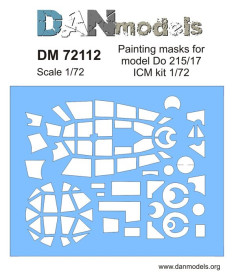 : : ^/--/^ Danmodel 72112 - маска для модели самолета Do 215/17    ( ICM kit 1/72 ) - 1/72 ^_^^^ Danmodel 72112 - маска для моделі літака Do 215/17 ( ICM kit 1/72) - 1/72 - фото фото фото