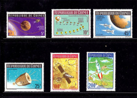 Освоєння космосу Освоение космоса ^/--/^ Космос  . Гвинея 1968 г  MNH ^_^^^ Гвінея 1968 MNH - фото фото фото