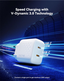 Зарядні пристрої Зарядные устройства ^/--/^ Зарядное устройство VOLTME USB C 20 /--/ W 2 порта Адаптер PD 3.0 ^_^^^ Зарядний пристрій VOLTME USB C 20 /--/ W 2 порту Адаптер PD 3.0 - фото фото фото