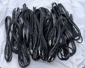 Електротовари Электротовары ^/--/^ Кабеля живлення для ноутбука 2-pin 25 шт. ^_^^^ Кабеля питания для ноутбука 2-pin 25 шт. - фото фото фото