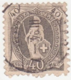 Швейцарія Швейцария ^/--/^ Швейцария 1905  г. № 74 гашеная ^_^^^ Швейцарія 1905 р. No 74 гашена - фото фото фото