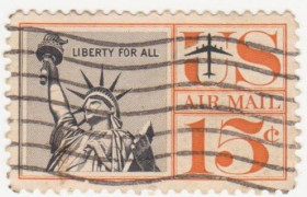 Північна Америка Северная Америка ^/--/^ США 1959 г.№ 55 гашеная ^_^^^ США 1959 р. No 55 гашена - фото фото фото